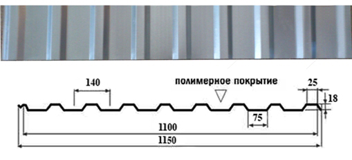 Профнастил кровельный ПК - 20